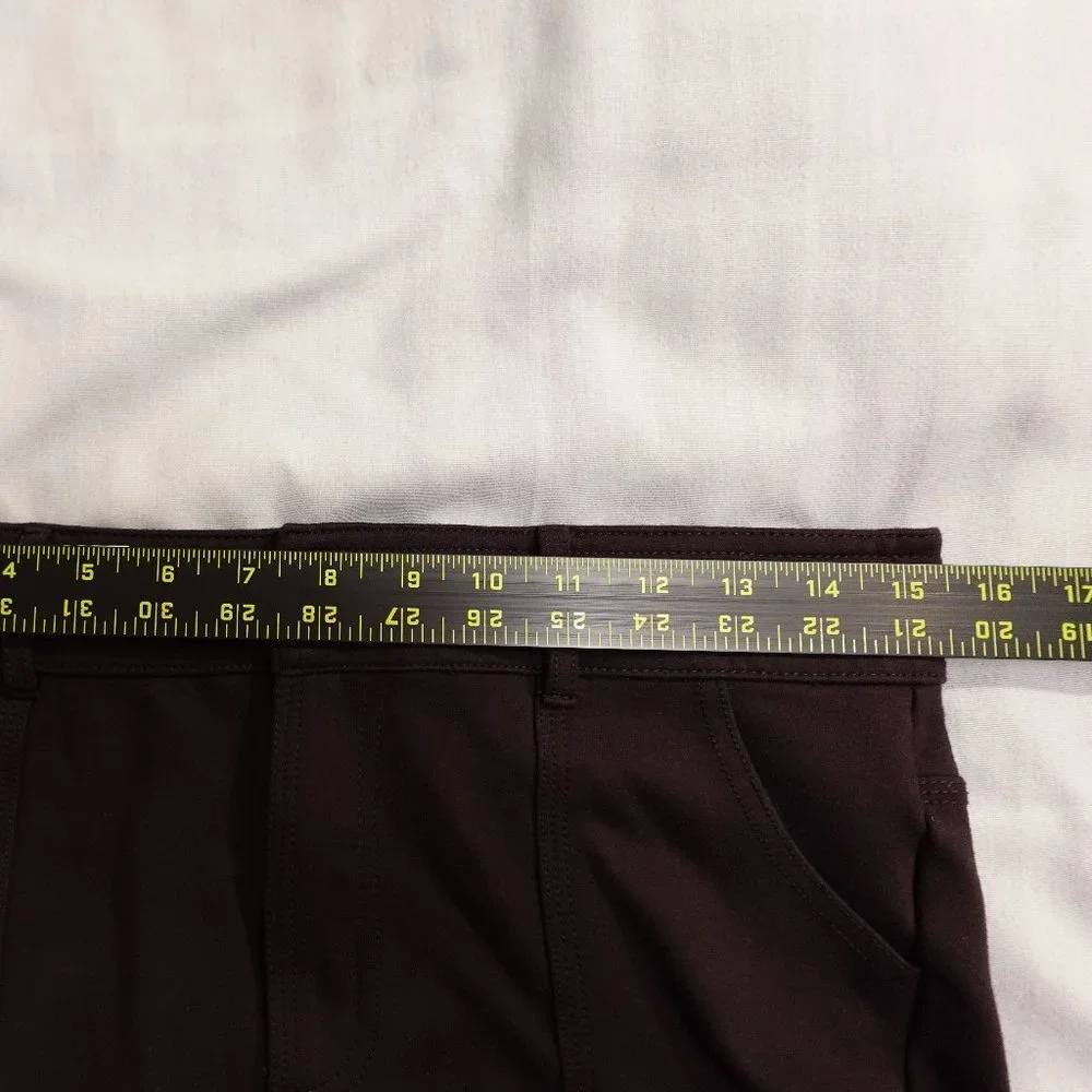 Eddie Bauer ponte high rise utility‎ leggings women's large brown
